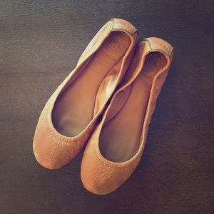 SALE Tory Burch Eddie Flats Tan NWOT 8.5