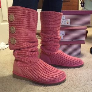 Size 10 pink Ugg boots