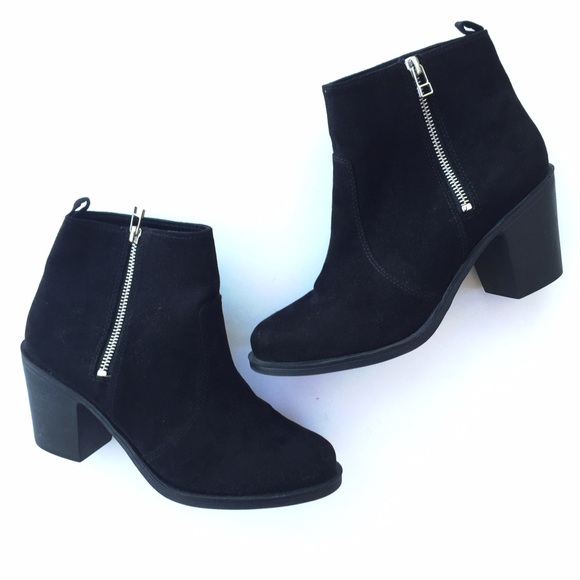 H&M Black Zip Boots