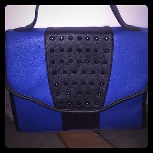 Black/Royal Blue Handbag