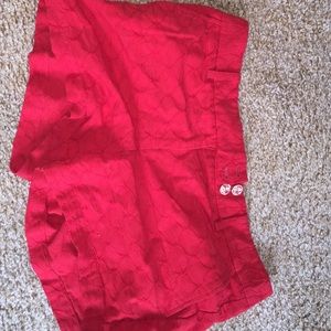 Eyelet Red Vineyard Vine Shorts