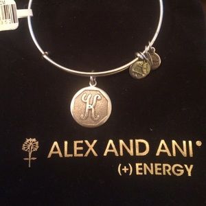 Silver Alex and Ani "K" initial