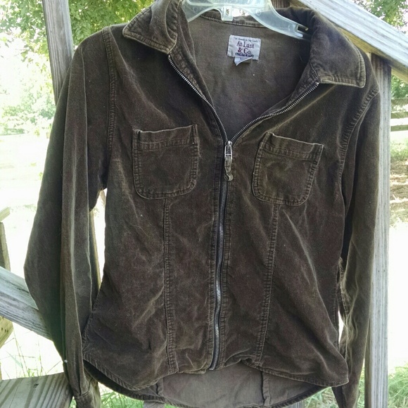 Vintage At Last & Co. Velvet Zip Jacket