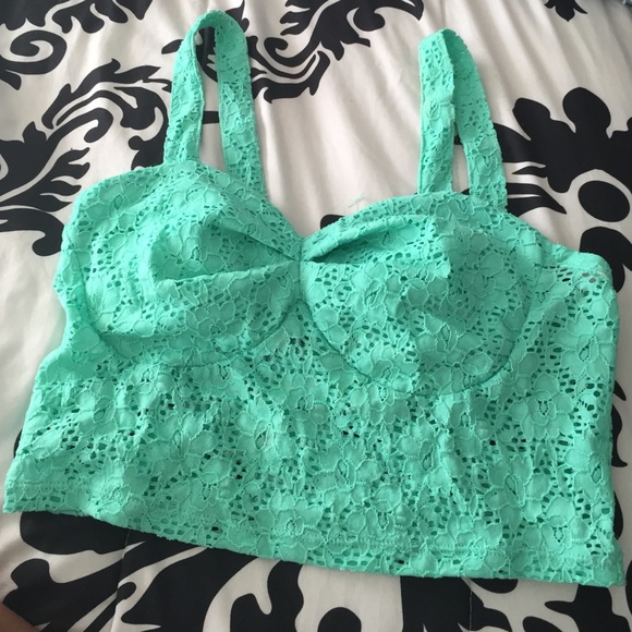 Lace crop top