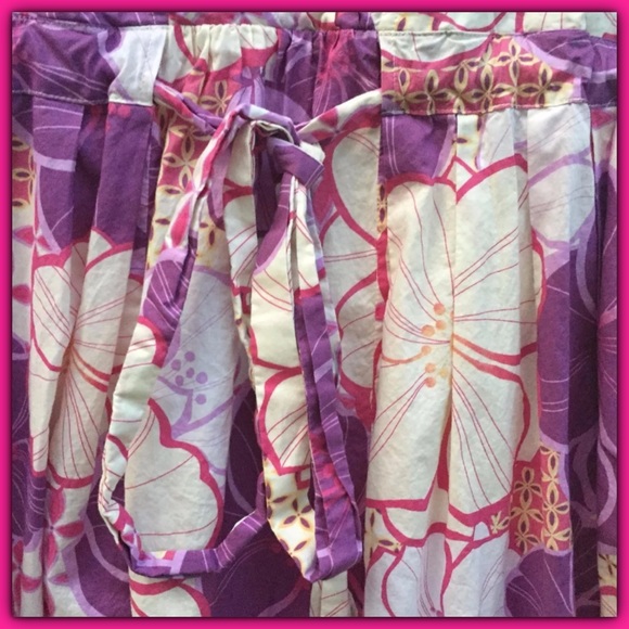 🚫SOLD🚫Garnet Hill pink & purple floral dress 6 - Picture 2 of 4