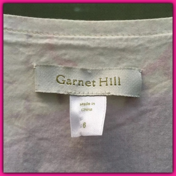 🚫SOLD🚫Garnet Hill pink & purple floral dress 6 - Picture 4 of 4