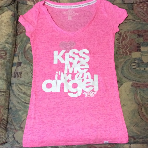 Victoria Secret Kiss me I'm an angel top