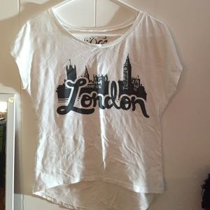 "London" white t-shirt