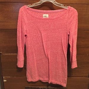 Plain pink quarter sleeve shirt