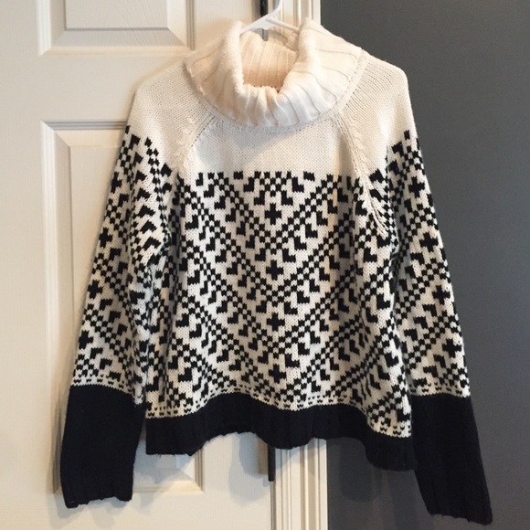 Beautiful Black and Cream Sweater