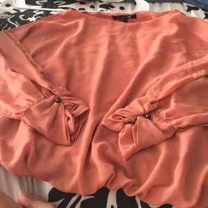 Tan forever 21 dress up shirt