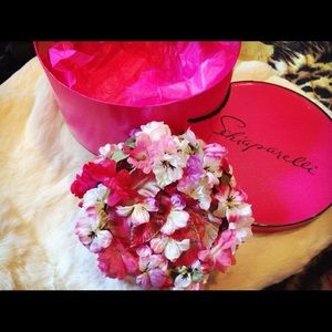 RARE Elsa Schiaparelli Vintage Floral Hat With Box