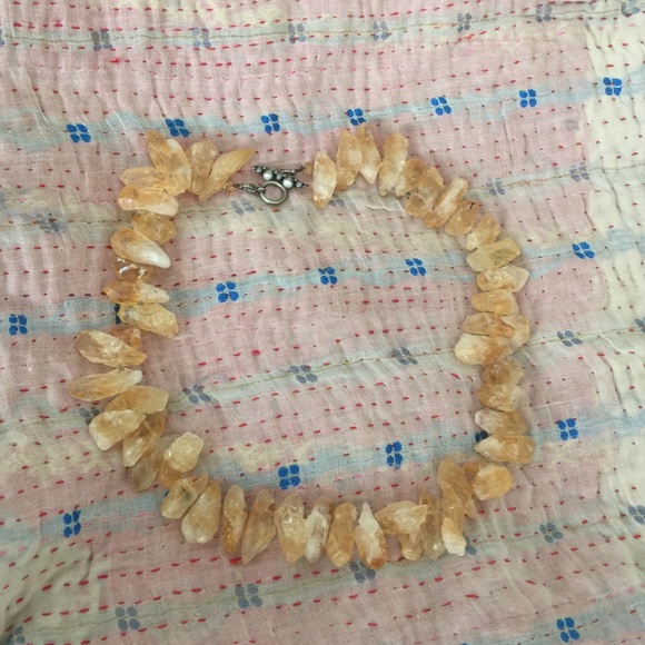 Raw Citrine Necklace