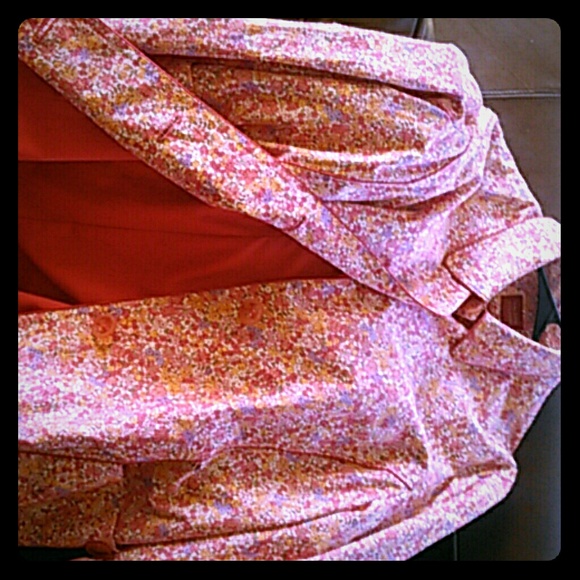 Valerie Stevens Floral Jacket In Red