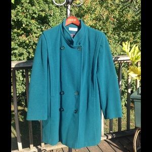 Forecaster of Boston Women's Pea Coat - Turquoise!
