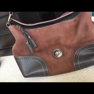 Dooney & Burke brown leather handbag