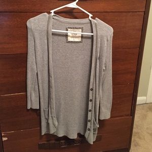 Grey Abercrombie cardigan