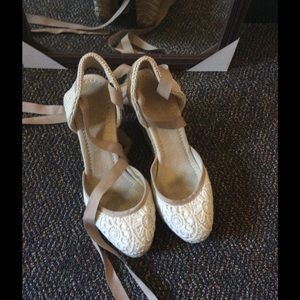 Aldo ankle strap wedges