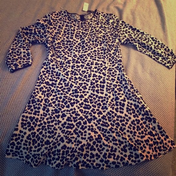 The Loft Leopard Print Shift Dress