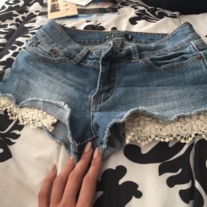 Lace shorts