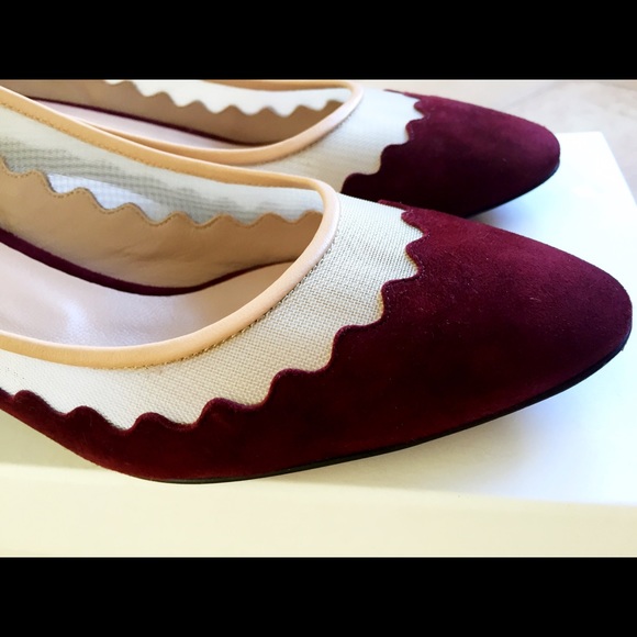 *sold* Chloe Bridget Scalloped Almond Toe Pump - Picture 3 of 4