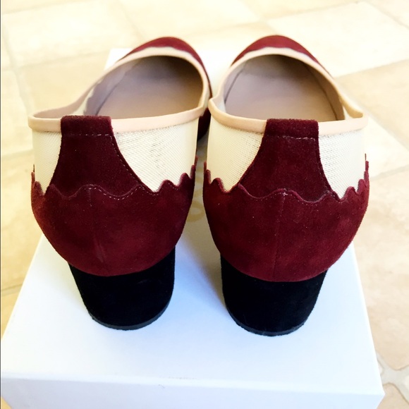 *sold* Chloe Bridget Scalloped Almond Toe Pump - Picture 4 of 4