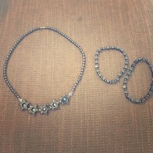 Necklace and bracelet bundle