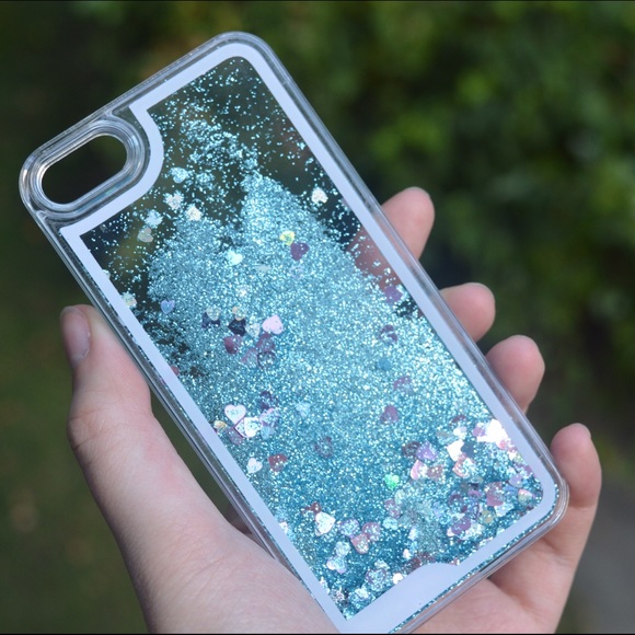 Brandy Melville Other - SALE! Blue Liquid Glitter iPhone 5 Case
