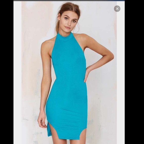 Nasty gal After Party Vintage Naya Ribbed Dress