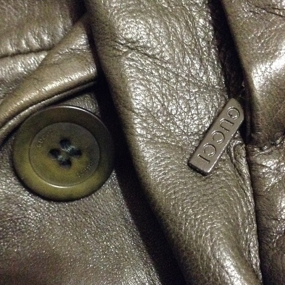 Auth GUCCI leather suit pants & blazer $3800 italy - Picture 4 of 4