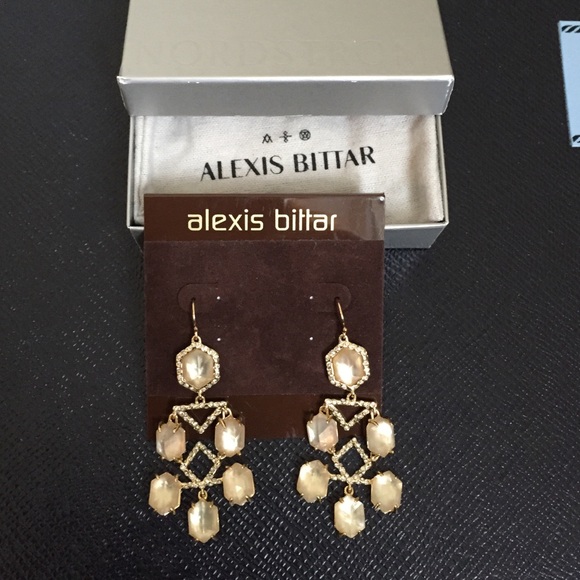 Alexis Bittar gold earrings