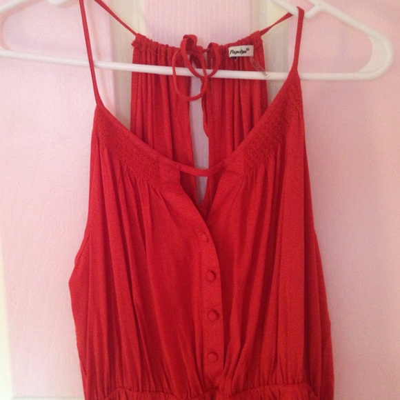 Fall orange dress - Picture 2 of 3