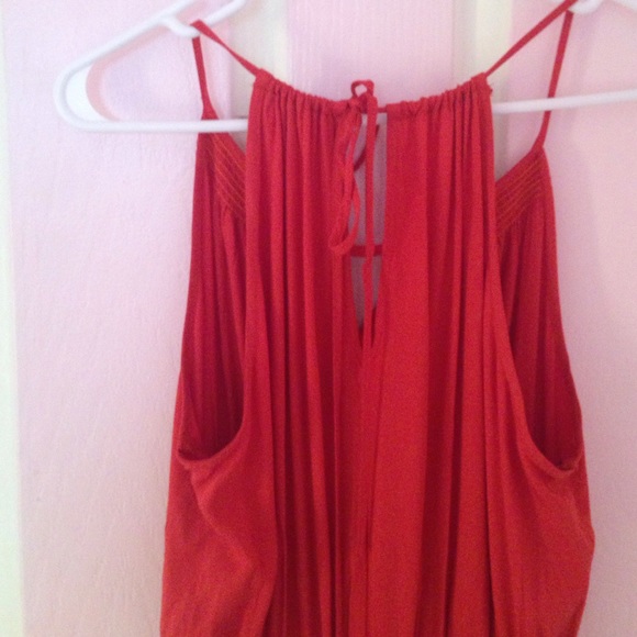 Fall orange dress - Picture 3 of 3