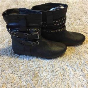 Studded Black Fashion Bootie