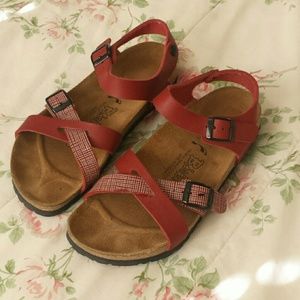 Red Birkenstock's PRICE FIRM