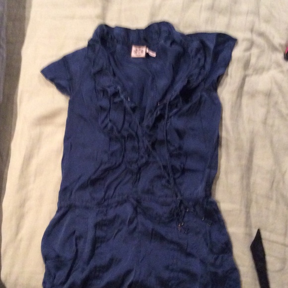Satin blue juicy couture romper size M