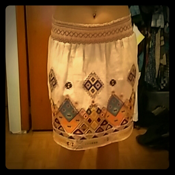 Aztec hippie skirt