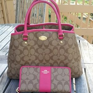 Coach purse wallet combo