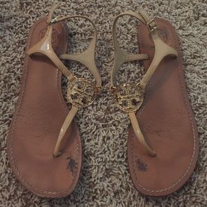 tan Tory burch sandals