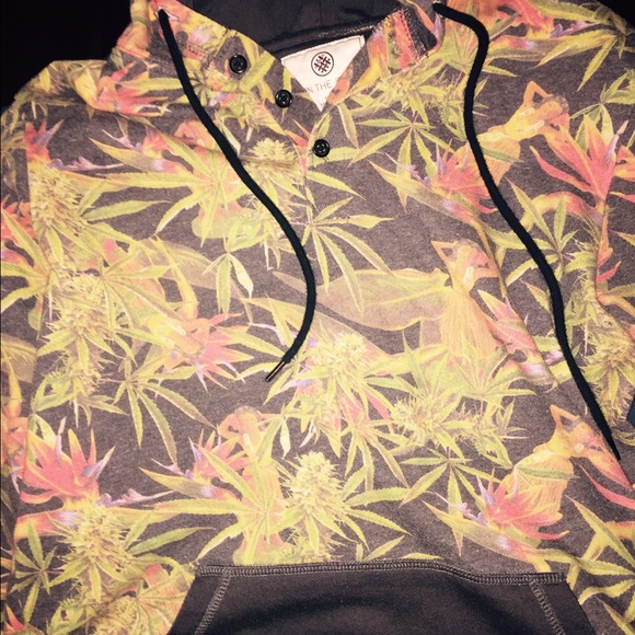 Weed and Hula Girl Hoodie