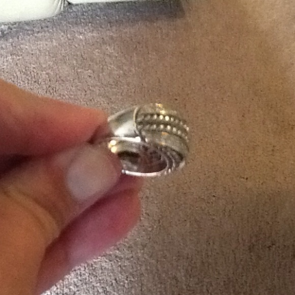BEAUTIFUL BRAID AND CZ RING!! - Picture 2 of 4