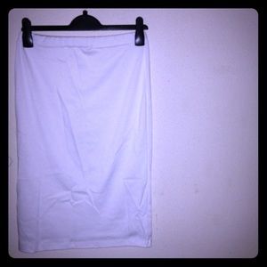 White midi skirt