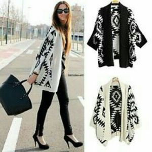 Aztec Printed Cardigan