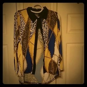 Leopard chains shirt