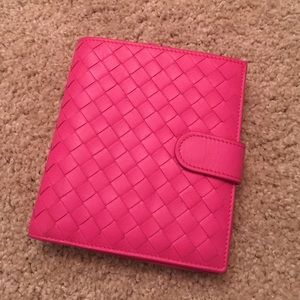 Bottega Veneta pink wallet