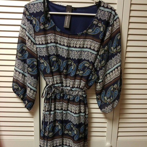 *SALE* Blue long sleeve dress