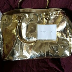 BCBG overnight bag Gold