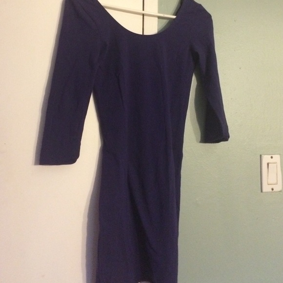 Purple mini dress