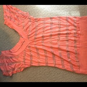 Tangerine blouse