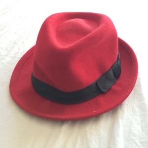 Red Wool Forever 21 Hat